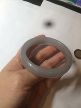 Load image into Gallery viewer, 56.6mm 100% natural smoky purple/icy ash gray Quartzite (Shetaicui jade) bangle SY58
