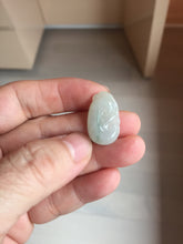 Load image into Gallery viewer, 100% Natural type A light green/light green/white/purple/gray jadeite Jade RuYi(如意) pendant PJ130
