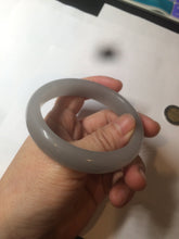 Load image into Gallery viewer, 56.6mm 100% natural smoky purple/icy ash gray Quartzite (Shetaicui jade) bangle SY58
