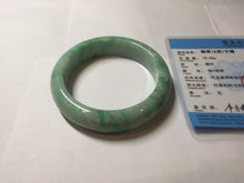 Load image into Gallery viewer, 57.5mm Certified Type A 100% Natural sunny green yellow white Jadeite bangle PC163-8119
