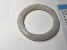 Load image into Gallery viewer, 56mm Certified Type A 100% Natural light purple white round cut Jadeite bangle BS128-4024

