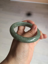 Load image into Gallery viewer, 54.6mm Certified 100% natural Type A green/gray jadeite jade bangle AE67-2865
