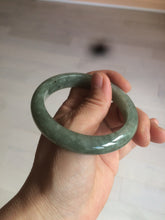 Load image into Gallery viewer, 54.6mm Certified 100% natural Type A green/gray jadeite jade bangle AE67-2865

