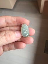 Load image into Gallery viewer, 100% Natural type A light green/light green/white/purple/gray jadeite Jade RuYi(如意) pendant PJ130
