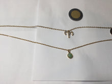Load image into Gallery viewer, 100% natural Type A sunny green Jadeite Bead Aries Sparkle Charm Two-Layer pendant Necklace PD165
