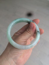 Load image into Gallery viewer, 55.7mm Certified type A 100% Natural icy watery sunny green Jadeite bangle AY25-1702
