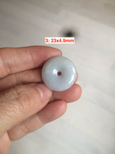 Load image into Gallery viewer, 100% Natural green/white/purple jadeite Jade Safety Guardian Button(donut) Pendant/worry stone AX29
