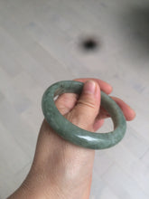 Load image into Gallery viewer, 54.6mm Certified 100% natural Type A green/gray jadeite jade bangle AE67-2865
