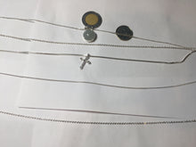 Load image into Gallery viewer, 100% natural Type A green blue Jadeite Bead &amp; Cross Layered pendant Necklace PD166
