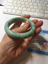 Load image into Gallery viewer, 57.5mm Certified Type A 100% Natural sunny green yellow white Jadeite bangle PC163-8119
