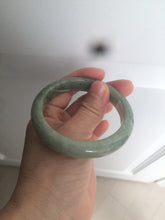 Load image into Gallery viewer, 54.6mm Certified 100% natural Type A green/gray jadeite jade bangle AE67-2865
