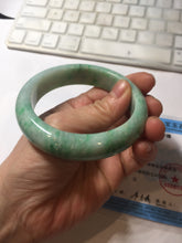 Load image into Gallery viewer, 57.5mm Certified Type A 100% Natural sunny green yellow white Jadeite bangle PC163-8119
