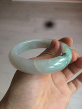 Load image into Gallery viewer, 55.6mm Certified type A 100% Natural icy watery light green Jadeite bangle AY24-1699
