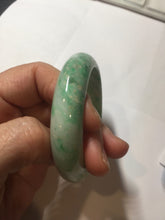 Load image into Gallery viewer, 52.3mm Certified Type A 100% Natural sunny green yellow white Jadeite bangle PC164-8128
