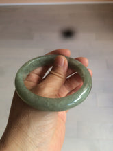 Load image into Gallery viewer, 58.8mm Certified 100% natural Type A green/gray jadeite jade bangle AE69-2863
