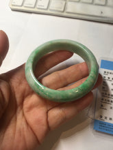 Load image into Gallery viewer, 52.3mm Certified Type A 100% Natural sunny green yellow white Jadeite bangle PC164-8128
