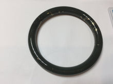 Load image into Gallery viewer, 60.9mm 100% Natural Dark Green/Black Meteorite Star Night Sky Galaxy Round Cut Nephrite Bangle HK3-0558
