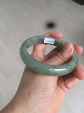Load image into Gallery viewer, 58.8mm Certified 100% natural Type A green/gray jadeite jade bangle AE69-2863
