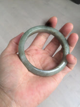 Load image into Gallery viewer, 58.8mm Certified 100% natural Type A green/gray jadeite jade bangle AE69-2863
