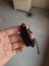 Load image into Gallery viewer, 100% natural type A black jadeite jade (mocui, 墨翠) rectangle bead/craft supplies AY78
