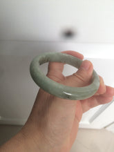 Load image into Gallery viewer, 58.8mm Certified 100% natural Type A green/gray jadeite jade bangle AE69-2863
