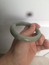 Load image into Gallery viewer, 58.8mm Certified 100% natural Type A green/gray jadeite jade bangle AE69-2863
