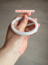 Load image into Gallery viewer, Sale! Type A 100% Natural dark green/white/black Jadeite Jade bangle with defects group 3
