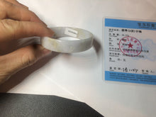 Load image into Gallery viewer, 48.8mm Certified Type A 100% Natural light purple/yellow/white square Jadeite Jade bangle Y151-8064
