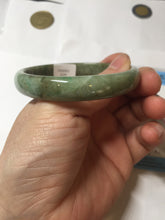 Load image into Gallery viewer, 56.4mm Certified Type A 100% Natural dark green gray black brown jadeite Jade bangle PD171-6299
