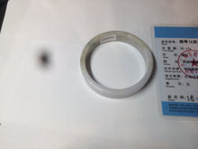 Load image into Gallery viewer, 51mm Certified Type A 100% Natural light purple/brown/white square Jadeite Jade bangle Y152-8073
