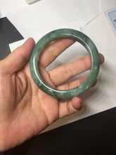 Load image into Gallery viewer, 56.5mm Certified Type A 100% Natural Woodland Green Jadeite Bangle BH234-0253
