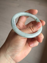 Load image into Gallery viewer, 54.8mm 100% natural Type A light green white slim jadeite jade bangle PB108-2441
