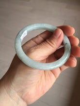 Load image into Gallery viewer, 54.8mm 100% natural Type A light green white slim jadeite jade bangle PB108-2441
