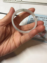 Load image into Gallery viewer, 48.5mm certified 100% natural type A light green orange white thin square style jadeite bangle PH254-1003

