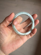 Load image into Gallery viewer, 54.8mm 100% natural Type A light green white slim jadeite jade bangle PB108-2441
