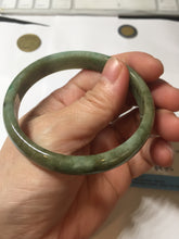Load image into Gallery viewer, 56.4mm Certified Type A 100% Natural dark green gray black brown jadeite Jade bangle PD171-6299
