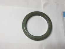 Load image into Gallery viewer, 52.5mm certified 100% natural Type A green gray black jadeite bangle PD172-6297

