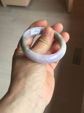 Load image into Gallery viewer, 50mm certified  100% natural Type A brown green/purple oval  jadeite jade bangle PB161-1095
