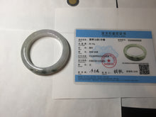 Load image into Gallery viewer, 53.5mm certified 100% natural Type A icy water sunny green/gray/black jadeite jade bangle BP158-5028
