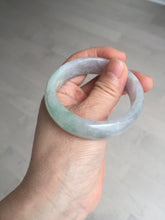 Load image into Gallery viewer, 51.5mm certified 100% natural type A light purple sunny green yellow oval jadeite jade bangle BL77-8666
