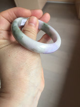 Load image into Gallery viewer, 50mm certified  100% natural Type A brown green/purple oval  jadeite jade bangle PB161-1095
