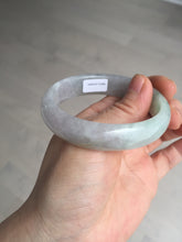 Load image into Gallery viewer, 51.5mm certified 100% natural type A light purple sunny green yellow oval jadeite jade bangle BL77-8666
