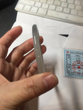 Load image into Gallery viewer, 58mm Certified 100% Natural gray black(灰冰) slim round cut nephrite jade bangle HN40-9109
