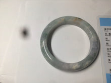 Load image into Gallery viewer, 53.4mm Certified Type A 100% Natural green/white/purple Jadeite Jade bangle AX42-7719
