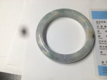Load image into Gallery viewer, 53.4mm Certified Type A 100% Natural green/white/purple Jadeite Jade bangle AX42-7719
