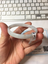 Load image into Gallery viewer, 48.5mm certified 100% natural type A light green orange purple white thin square style jadeite bangle PH255-0968

