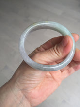 Load image into Gallery viewer, 51.5mm certified 100% natural type A light purple sunny green yellow oval jadeite jade bangle BL77-8666

