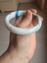 Load image into Gallery viewer, 59.4mm Certified 100% natural type A fresh green white jadeite jade bangle F121-9545
