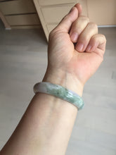 Load image into Gallery viewer, 50mm certified  100% natural Type A brown green/purple oval  jadeite jade bangle PB161-1095
