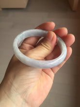 Load image into Gallery viewer, 53mm Certified Type A 100% Natural light green white purple oval Jadeite bangle X160-3838(Etsy 已经列)
